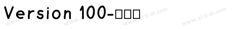 Version 100字体转换